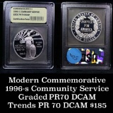 1996-S Community Service Modern Commem Dollar $1 Graded GEM++ Proof Deep Cameo by USCG