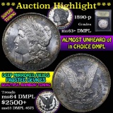 ***Auction Highlight*** 1890-p Morgan Dollar $1 Graded Select Unc+ DMPL by USCG (fc)