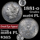 1881-o Morgan Dollar $1 Grades Choice Unc PL (fc)