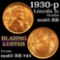 1930-p Lincoln Cent 1c Grades GEM Unc RB