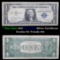 **Star Note  1957B $1 Blue Seal Silver Certificate Grades f+