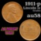 1911-p Lincoln Cent 1c Grades Choice AU/BU Slider