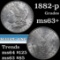 1882-p Morgan Dollar $1 Grades Select+ Unc