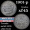 1901-p Morgan Dollar $1 Grades xf+