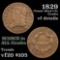 1829 Classic Head half cent 1/2c Grades vf details