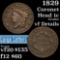 1829 Coronet Head Large Cent 1c Grades vf details