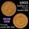 1905 Indian Cent 1c Grades Choice Unc BN