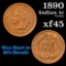 1890 Indian Cent 1c Grades xf+