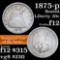 1875-p Twenty Cent Piece 20c Grades f, fine (fc)