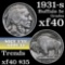 1931-s Buffalo Nickel 5c Grades xf