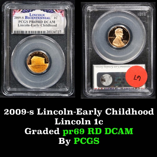 PCGS 2009-s Early Childhood  Lincoln Cent  1c Graded pr69RD DCAM by PCGS