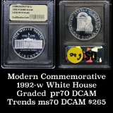 1992-W White House Modern Commem Dollar $1 Graded GEM++ Proof Deep Cameo by USCG