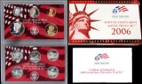 2006 United States Silver Proof Set - 10 pc set, about 1 1/2 ounces of pure silver