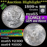 ***Auction Highlight*** 1899-s Morgan Dollar $1 Graded GEM Unc by USCG (fc)
