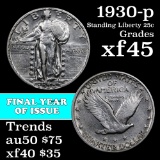 1930-p Standing Liberty Quarter 25c Grades xf+