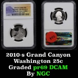 2010-s Grand Canyon  Washington Quarter 25c Graded pr69 DCAM by NGC