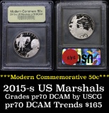 2015-S U.S. Marshals Service Modern Commem Half Dollar 50c Graded GEM++ Proof Deep Cameo by USCG