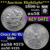 ***Auction Highlight*** 1896-o Morgan Dollar $1 Graded Choice AU/BU Slider by USCG (fc)