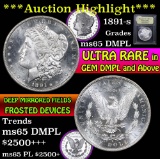 ***Auction Highlight*** 1891-s Morgan Dollar $1 Graded GEM Unc DMPL by USCG (fc)