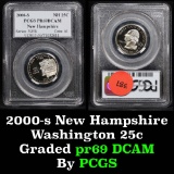 PCGS 2000-s New Hampshire  Washington Quarter 25c Graded pr69 DCAM by PCGS