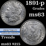 1891-p Morgan Dollar $1 Grades Select Unc (fc)