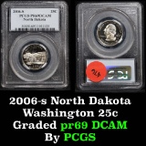 PCGS 2006-s North Dakota  Washington Quarter 25c Graded pr69 DCAM by PCGS
