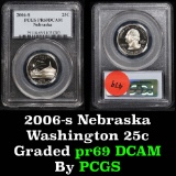PCGS 2006-s Nebraska  Washington Quarter 25c Graded pr69 DCAM by PCGS