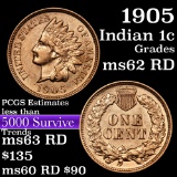 1905 Indian Cent 1c Grades Select Unc RD