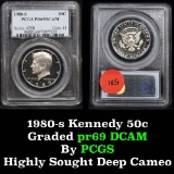 PCGS 1980-s Kennedy Half Dollar 50c Graded pr69 DCAM  by PCGS