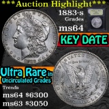 ***Auction Highlight*** 1883-s Morgan Dollar $1 Graded Choice Unc by USCG (fc)