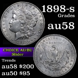 1898-s Morgan Dollar $1 Grades Choice AU/BU Slider (fc)