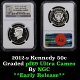 NGC 2012-s Early Releases  Kennedy Half Dollar 50c Graded pr69 DCAM  by NGC