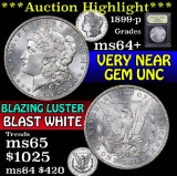 ***Auction Highlight*** 1899-p Morgan Dollar $1 Graded Choice+ Unc by USCG (fc)