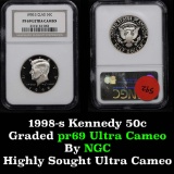 NGC 1998-s Kennedy Half Dollar 50c Graded pr69 DCAM by NGC