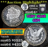 ***Auction Highlight*** 1881-s Morgan Dollar $1 Graded GEM Unc DMPL by USCG (fc)