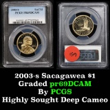 PCGS 2003-s Sacagawea Golden Dollar $1 Graded pr69 DCAM by PCGS