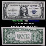 1935H $1 Blue Seal Silver Certificate Grades Choice AU/BU Slider