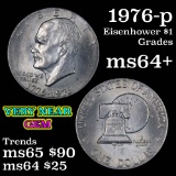 1976-p Eisenhower Dollar $1 Grades Choice+ Unc