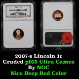 NGC 2007-s Lincoln Cent  1c Graded pr69RD DCAM by NGC