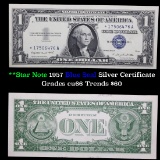 **Star Note  1957A $1 Blue Seal Silver Certificate Grades Gem+ CU