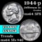 1944-p Jefferson Nickel 5c Grades Choice Unc 5fs