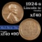 1924-s Lincoln Cent 1c Grades xf