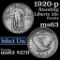 1920-p Standing Liberty Quarter 25c Grades Select Unc (fc)