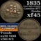 1835 Prince Edward Island; Ships, Colonies & Commerce, PE10-32 Canadian half penny 1/2c Grades xf+