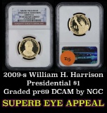 NGC 2009-s William H. Harrison Presidential Dollar $1 Graded pr69 DCAM by NGC