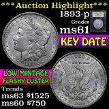 ***Auction Highlight*** 1893-p Morgan Dollar $1 Graded BU+ by USCG (fc)