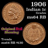 1906 Indian Cent 1c Grades Choice Unc RB