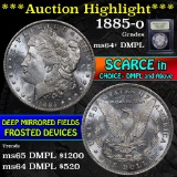 ***Auction Highlight*** 1885-o Morgan Dollar $1 Graded Choice Unc+ DMPL by USCG (fc)