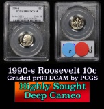 PCGS 1990-s  Roosevelt Dime 10c Graded pr69 DCAM by PCGS