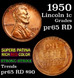 1950 Lincoln Cent 1c Grades Gem Proof Red